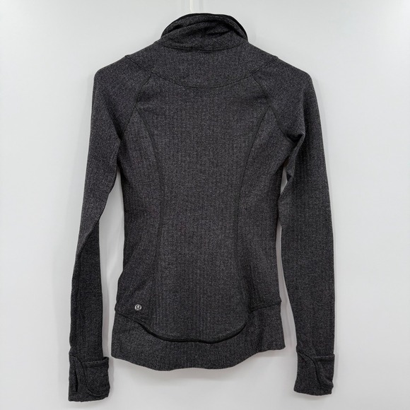 Lululemon Pullover Women Size‎ 4 Base Runner 1/2 Zip Style Gray Workout Gym - Picture 6 of 9